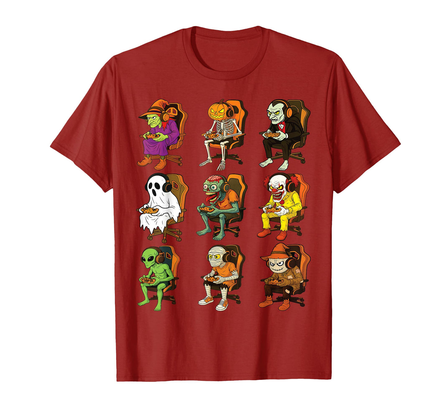 Halloween Gamer Squad Video Game Gaming Gamers T-Shirt