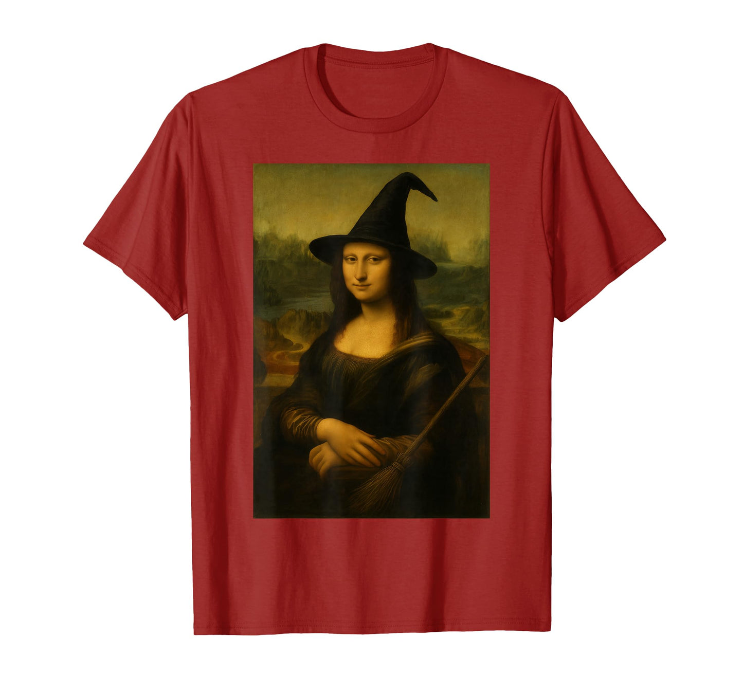 Halloween Mona Lisa Witch T-Shirt