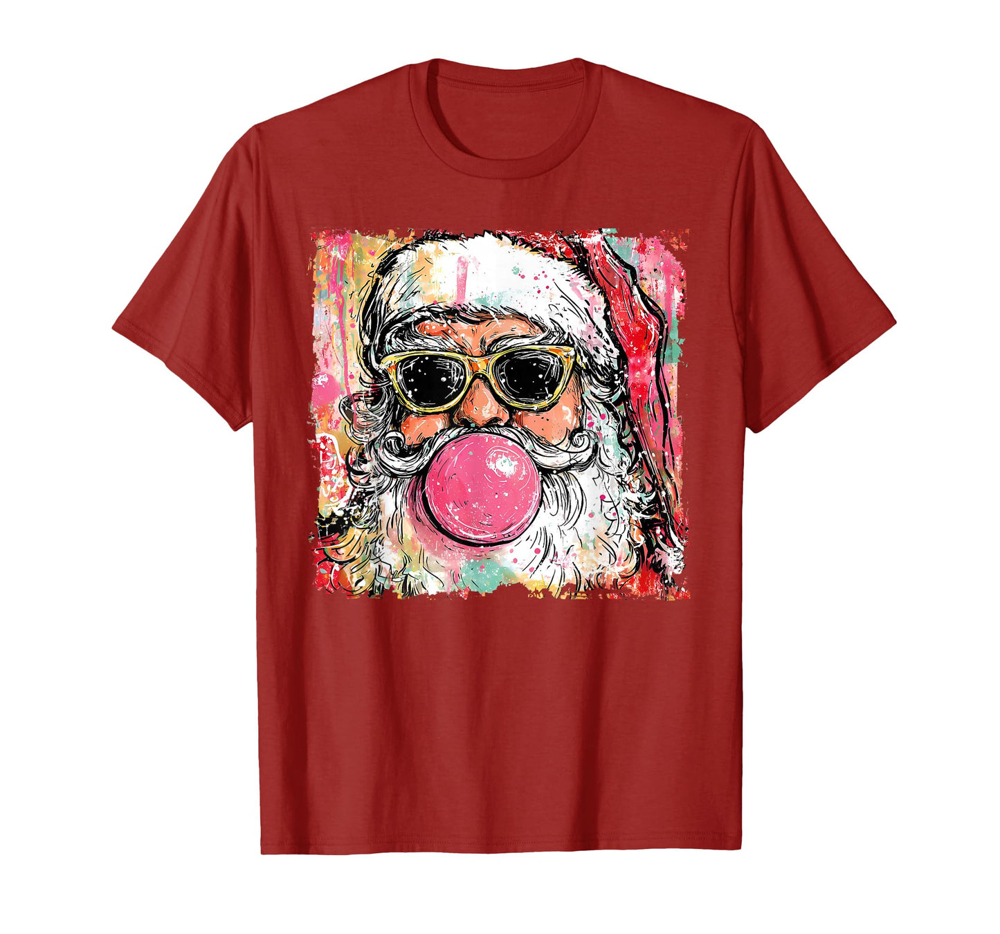 Santa Sunglasses Merry Christmas Xmas Pajamas Holiday Funny T-Shirt