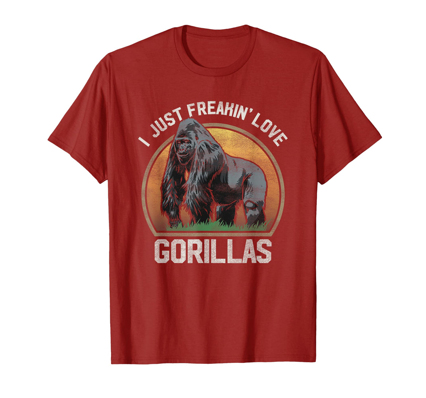 I Just Freakin' Love Gorillas Animal Gorilla Lover T Shirt