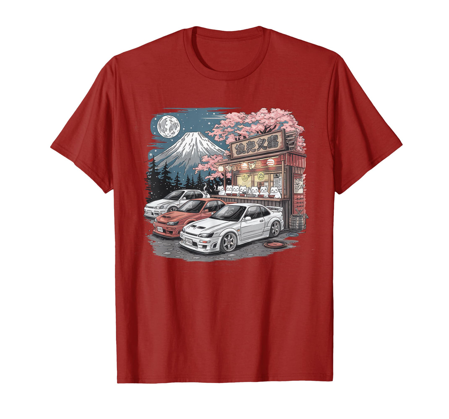 Japanese Car Tshirt Men JDM Japan Street Racing Streetwear T-Shirt