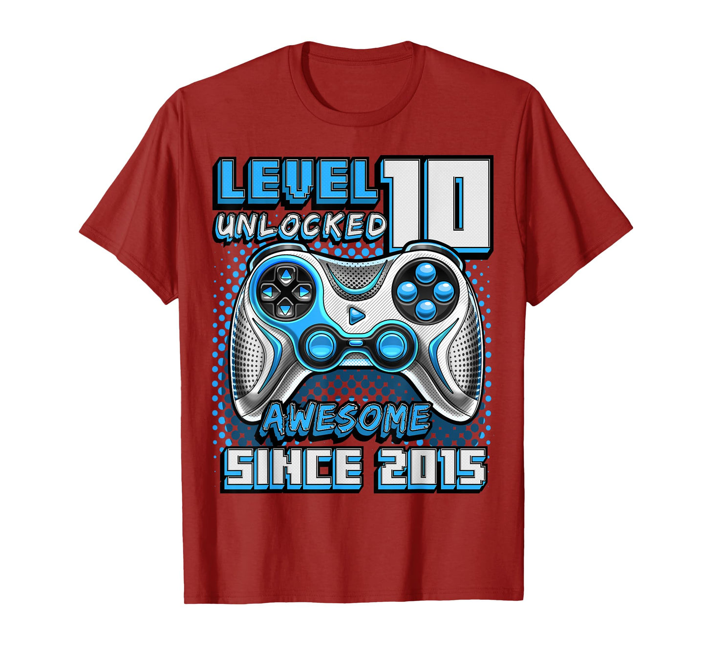 10th Birthday Boy Level 10 Gamer 10 Year Video Game Party T-Shirt