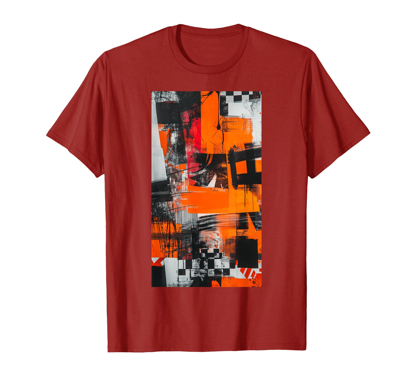 Graffiti Orange Abstract art Modern Colors T-Shirt