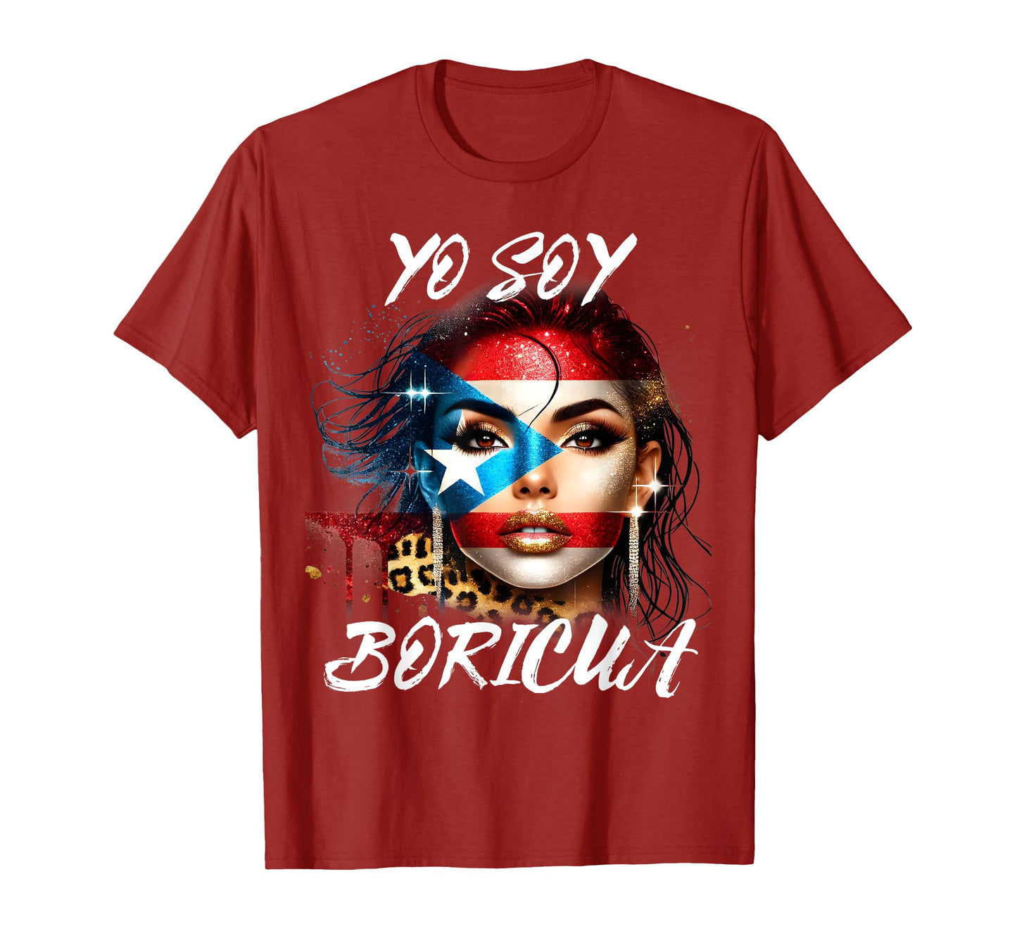 Puerto Rican Women Yo Soy Boricua Puerto Rico Flag Hispanic T-Shirt