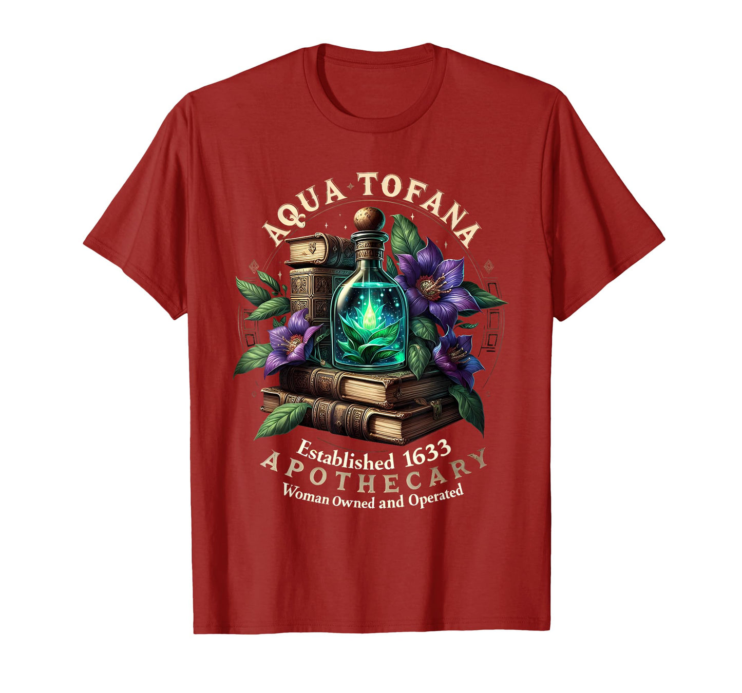 Aqua Tofana Apothecary Feminist Vintage Woman Girl T-Shirt