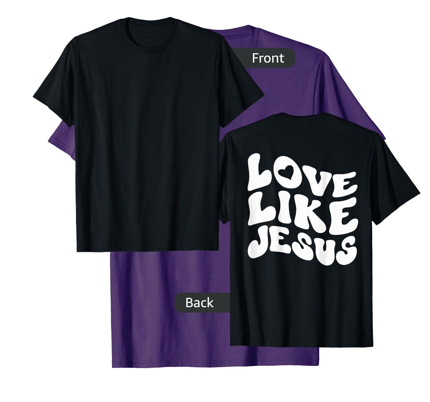 Catholic Christian Clothing Love Like Jesus Preppy Groovy T-Shirt