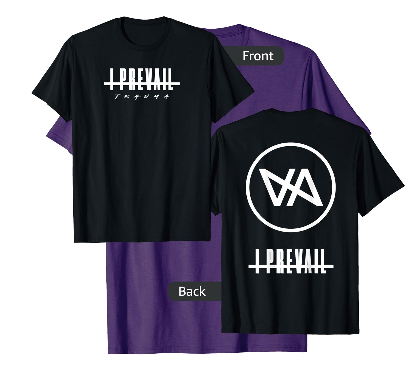 I Prevail Black Adult Men's Diagonal Modern Classic T-Shirt