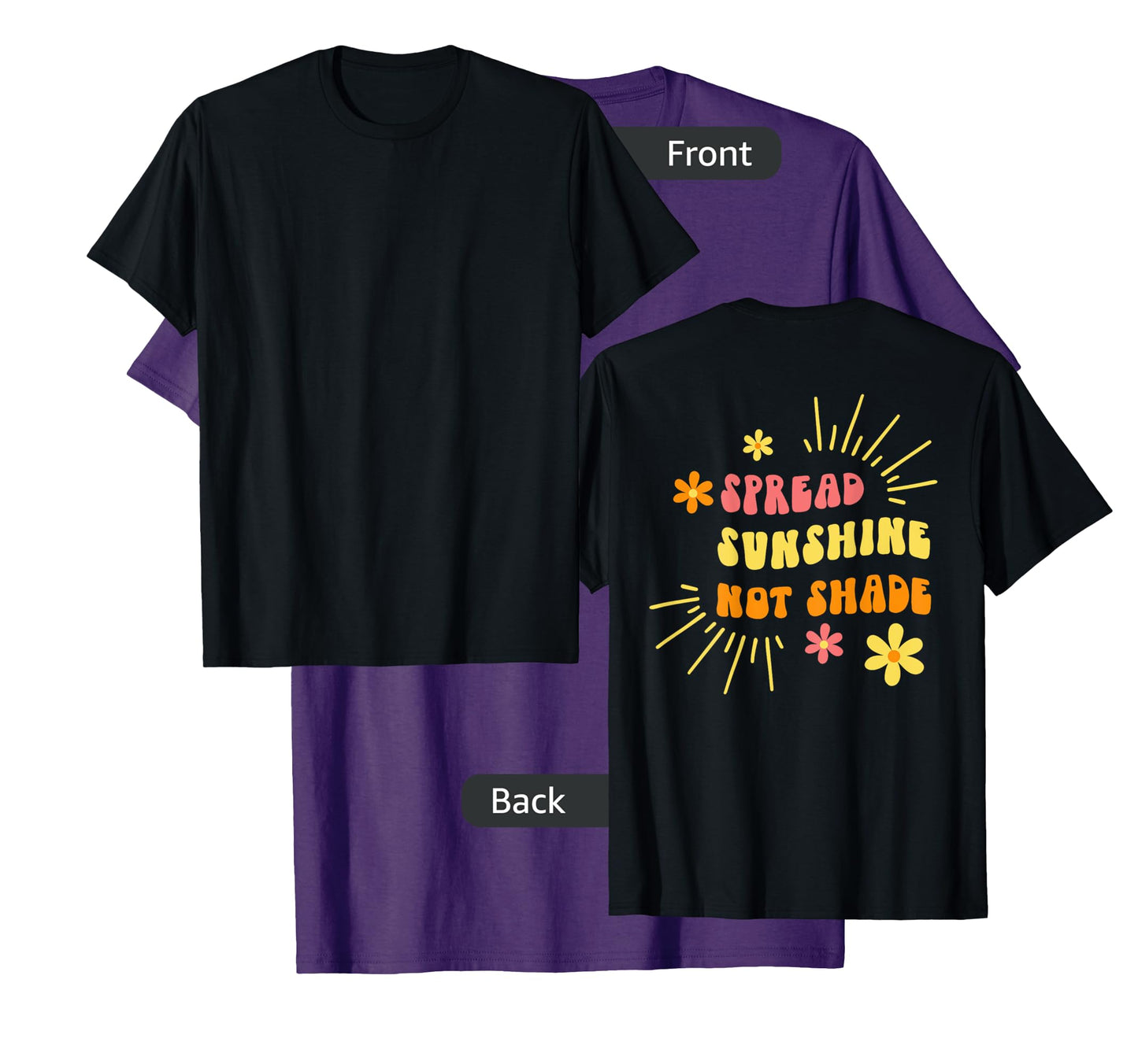 Spread Sunshine Not Shade - Kindness Self Care & Love Retro T-Shirt for Men Women
