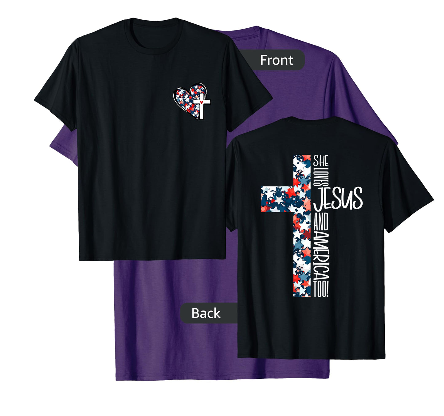 she loves jesus and america too T-Shirt