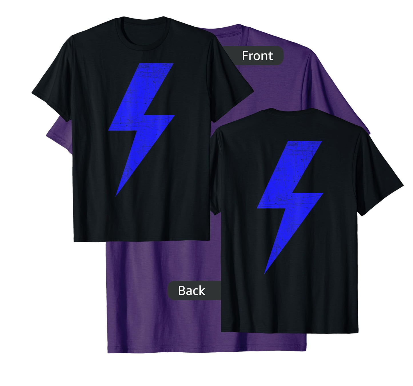 Bolt Lightning Blue Design Team T-Shirt