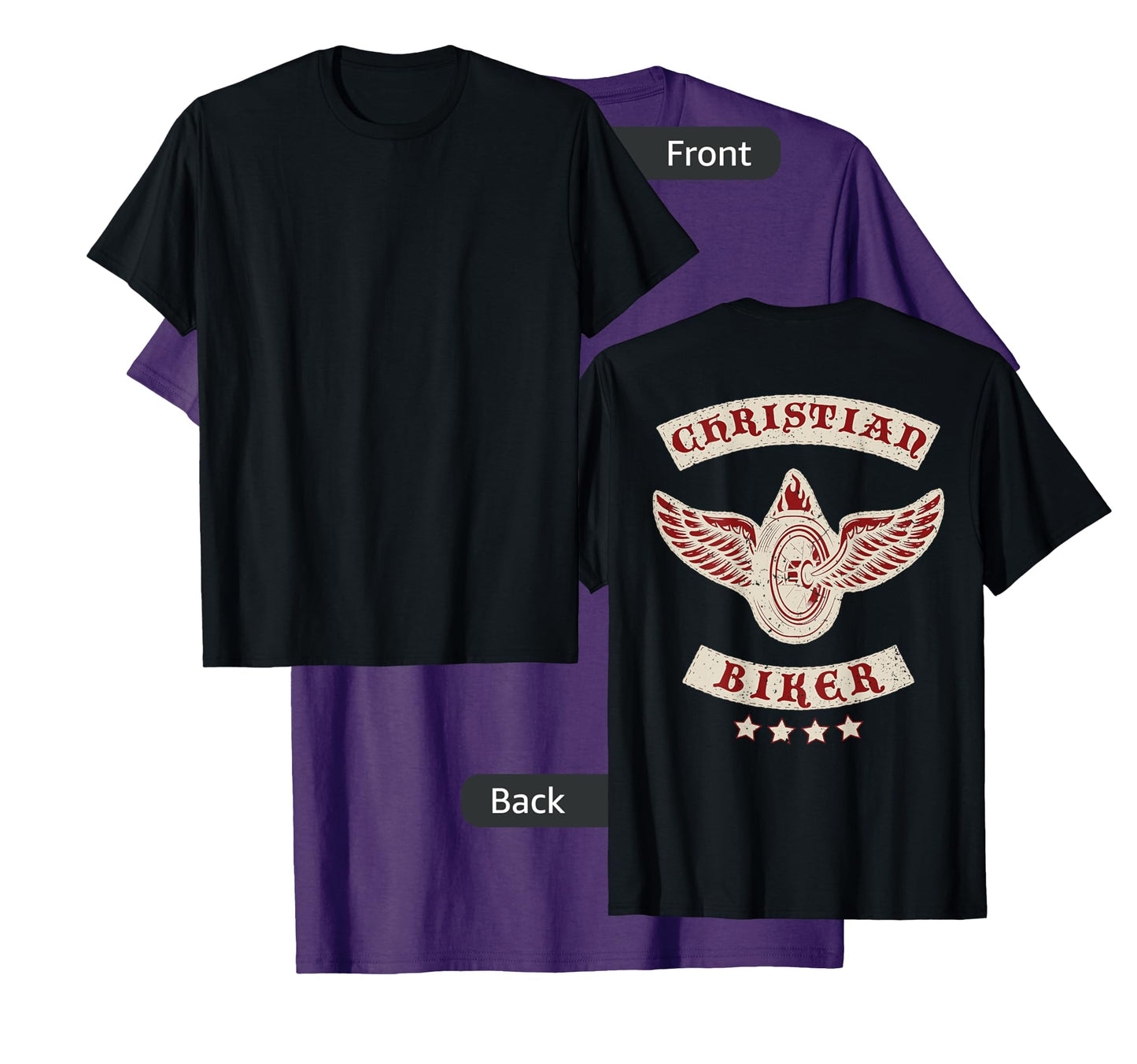 Christian Biker for Jesus | Motorcycle Gear (Design on back) T-Shirt