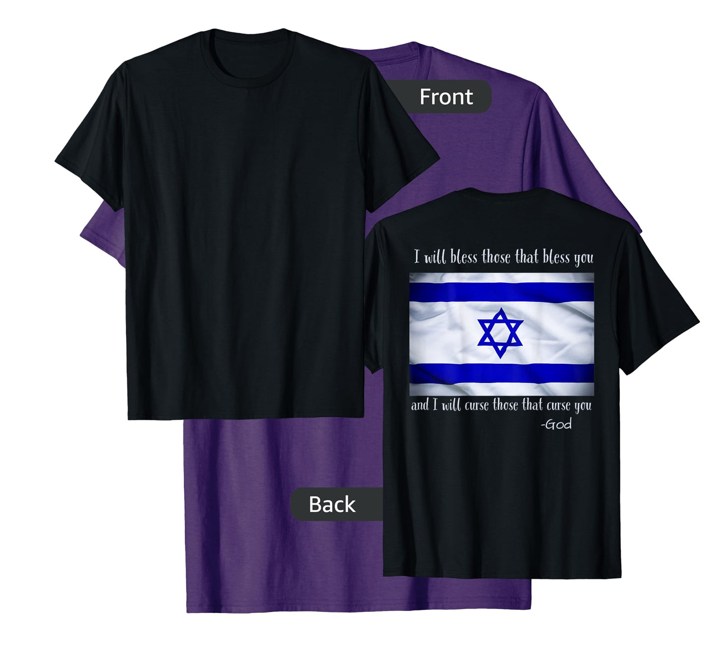 Israel Christian Faith God Jesus Christ Bible Genesis 12:3 T-Shirt