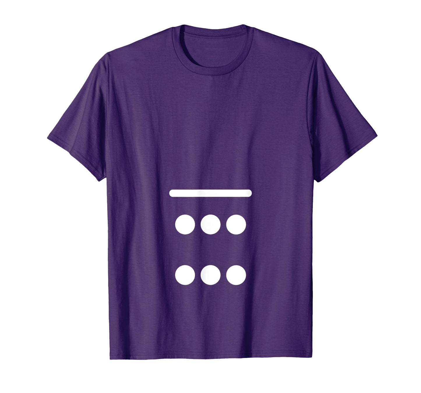 Domino Game 0 6 Dots Matching Halloween Group Costume T-Shirt