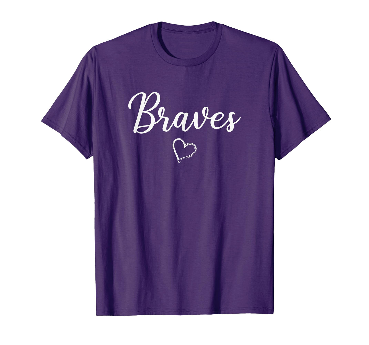 Walton Braves Above Small Heart T-Shirt