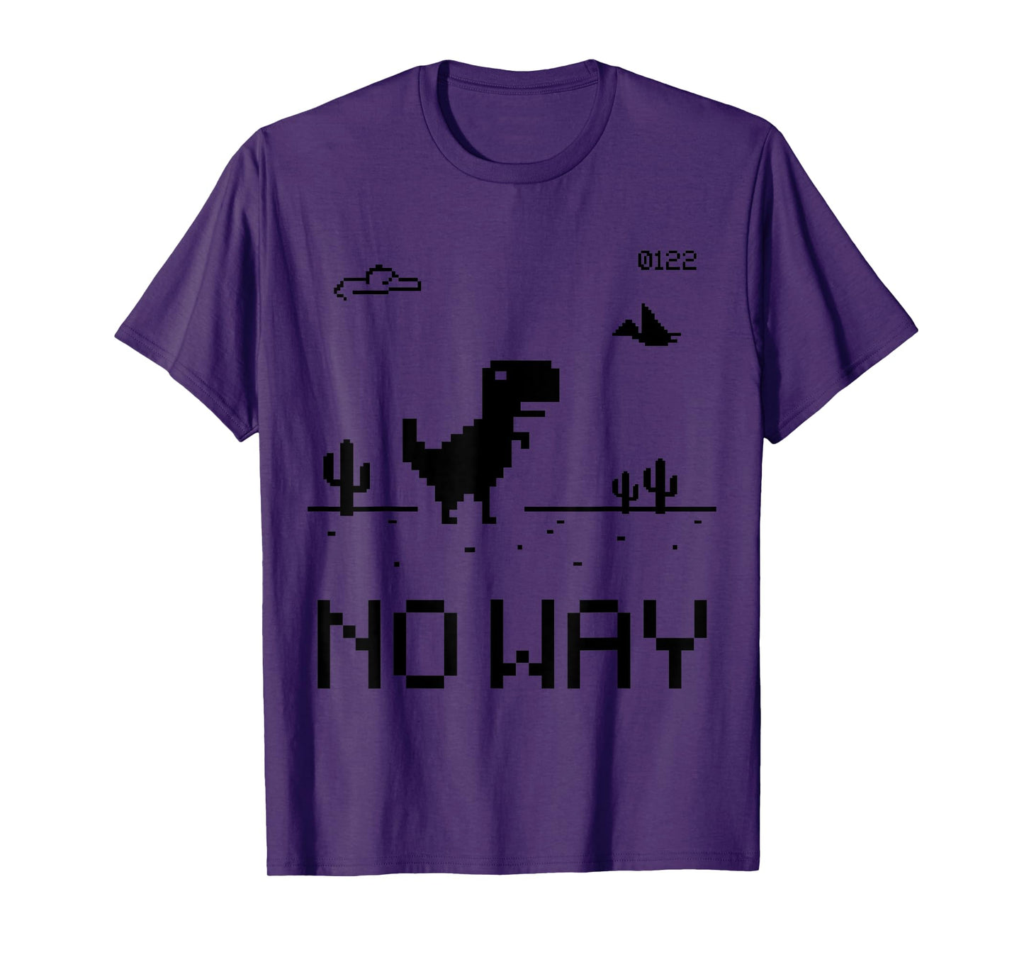 Funny Cute Pixel Offline T-Rex Game, Cool Dino Game, Gaming T-Shirt