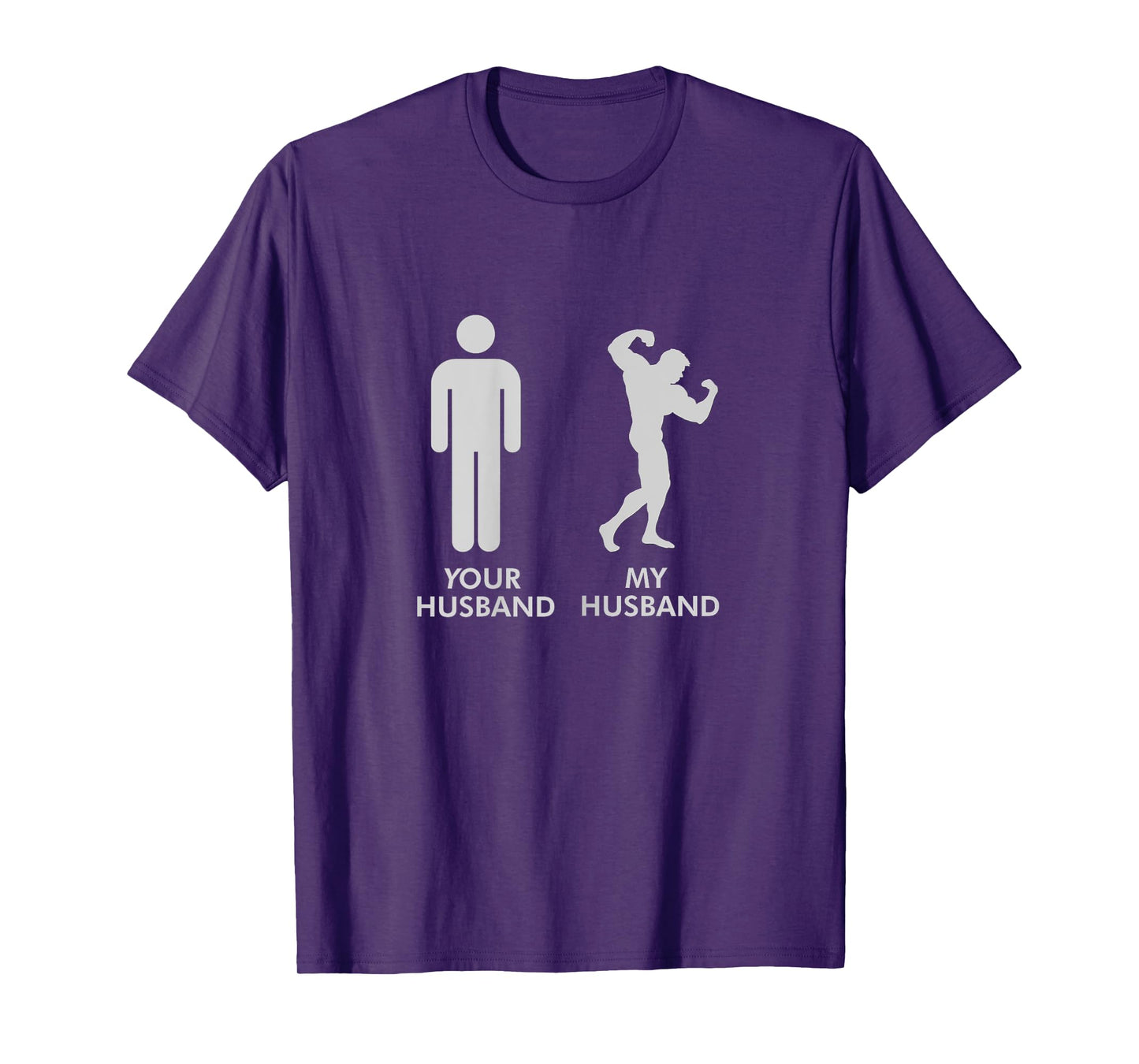 Womens Your Husband My Husband Gym Bodybuilding Funny Tee