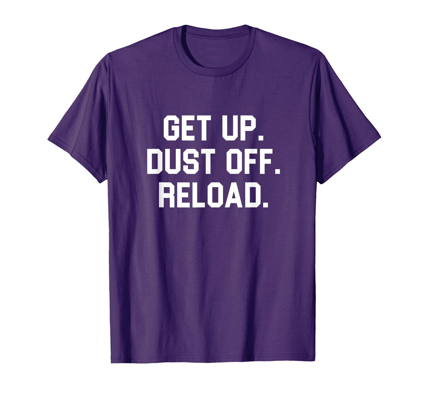 Willink Inspiration Jocko Quote Get Up Dust Off Reload T-Shirt - Men's Black Modern Letter Print T-Shirt - Small - Short Sleeve - Crew Neck - Classic Fit - Polyester 100% - Motivational Quote T-Shirt