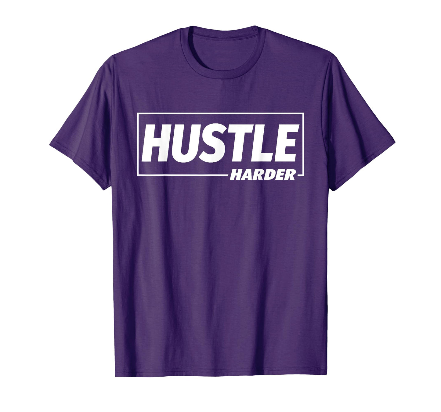 C682 Hustle Harder Gym T Shirt Workout Fitness Motivation T-Shirt