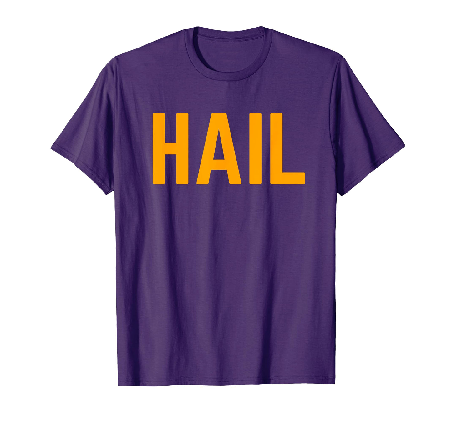 Burgundy Gold Football Hail T-Shirt