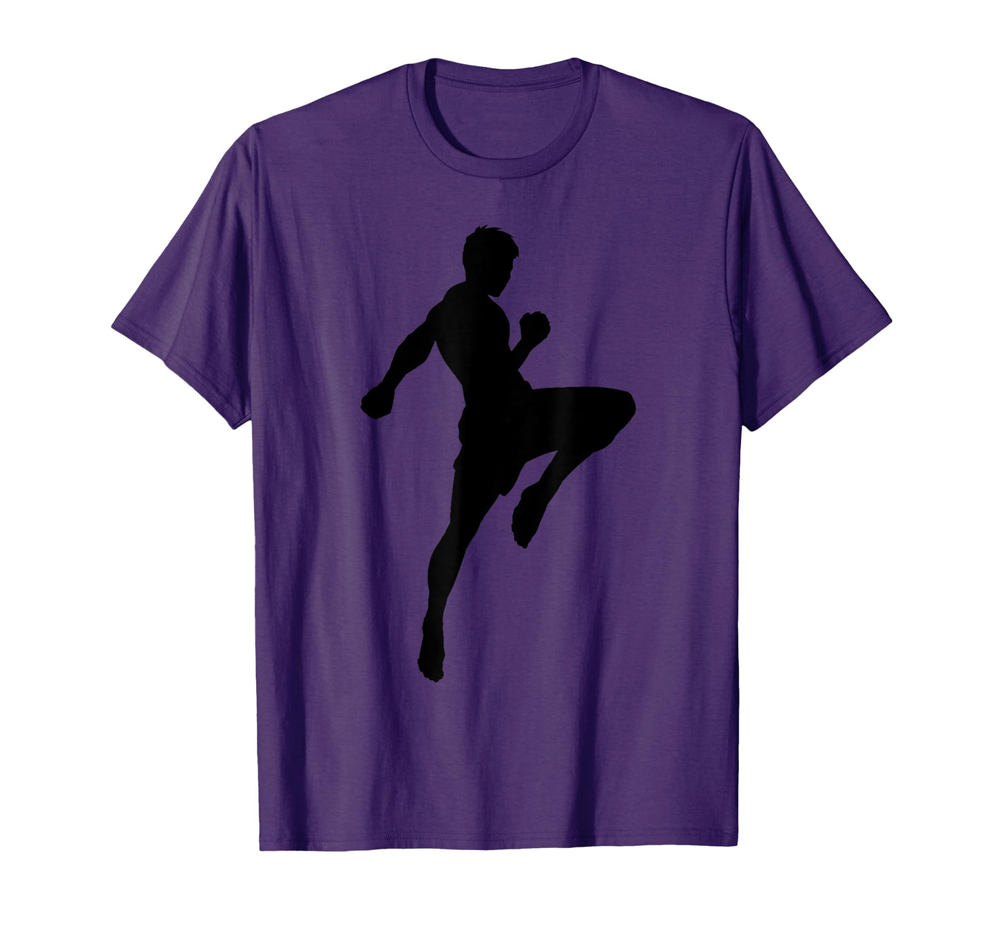 Muay Thai Silhouette Boxing Funny Martial Arts Gift Men Boys T-Shirt