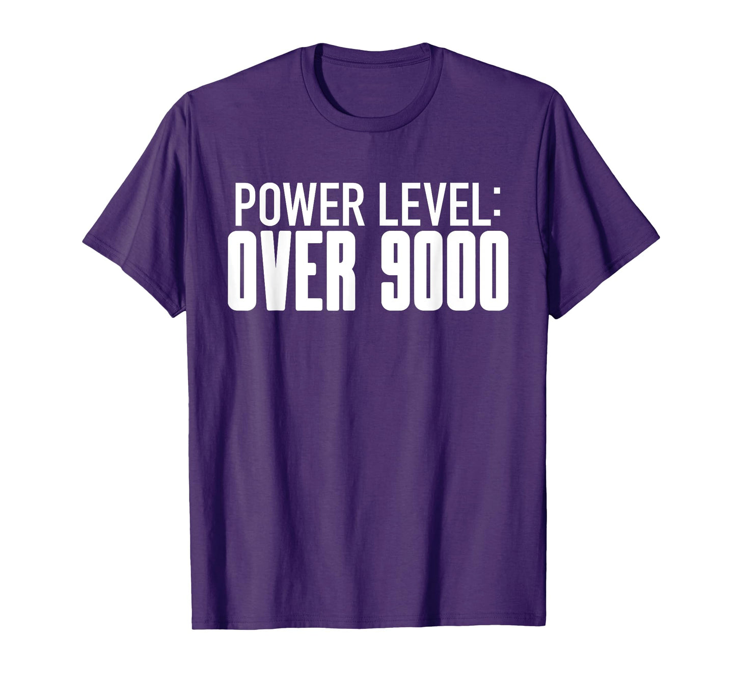 Power Level Over 9000 - Fun Cool Meme Workout Weight Lifting T-Shirt