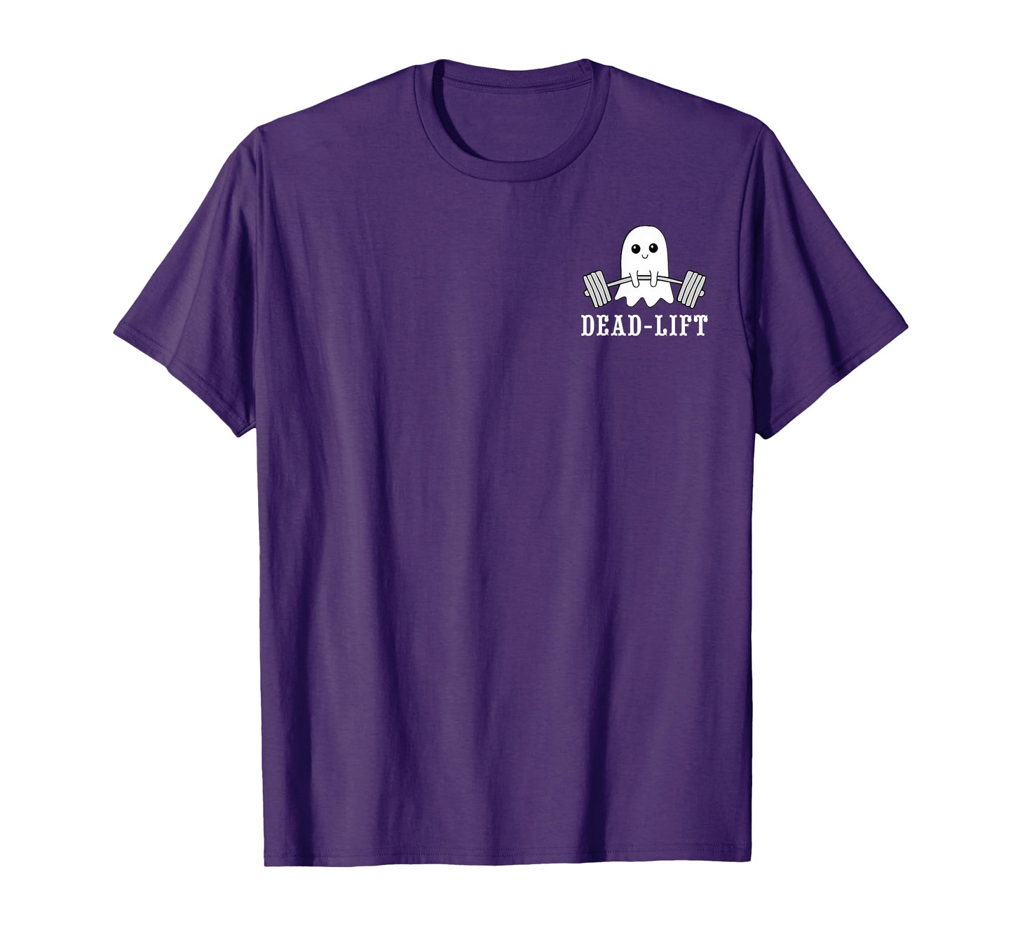 Dead Lift Ghost Gym Halloween Weight Lifting Workout Pocket T-Shirt