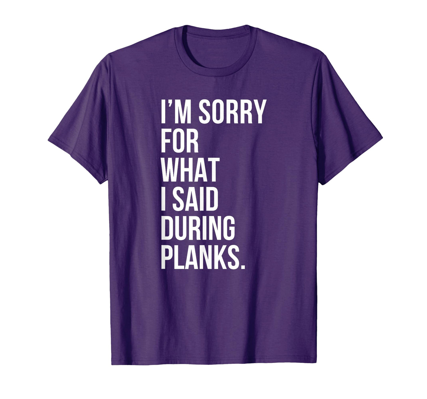 Planks Funny Planking Gym Fitness Workout T-Shirt