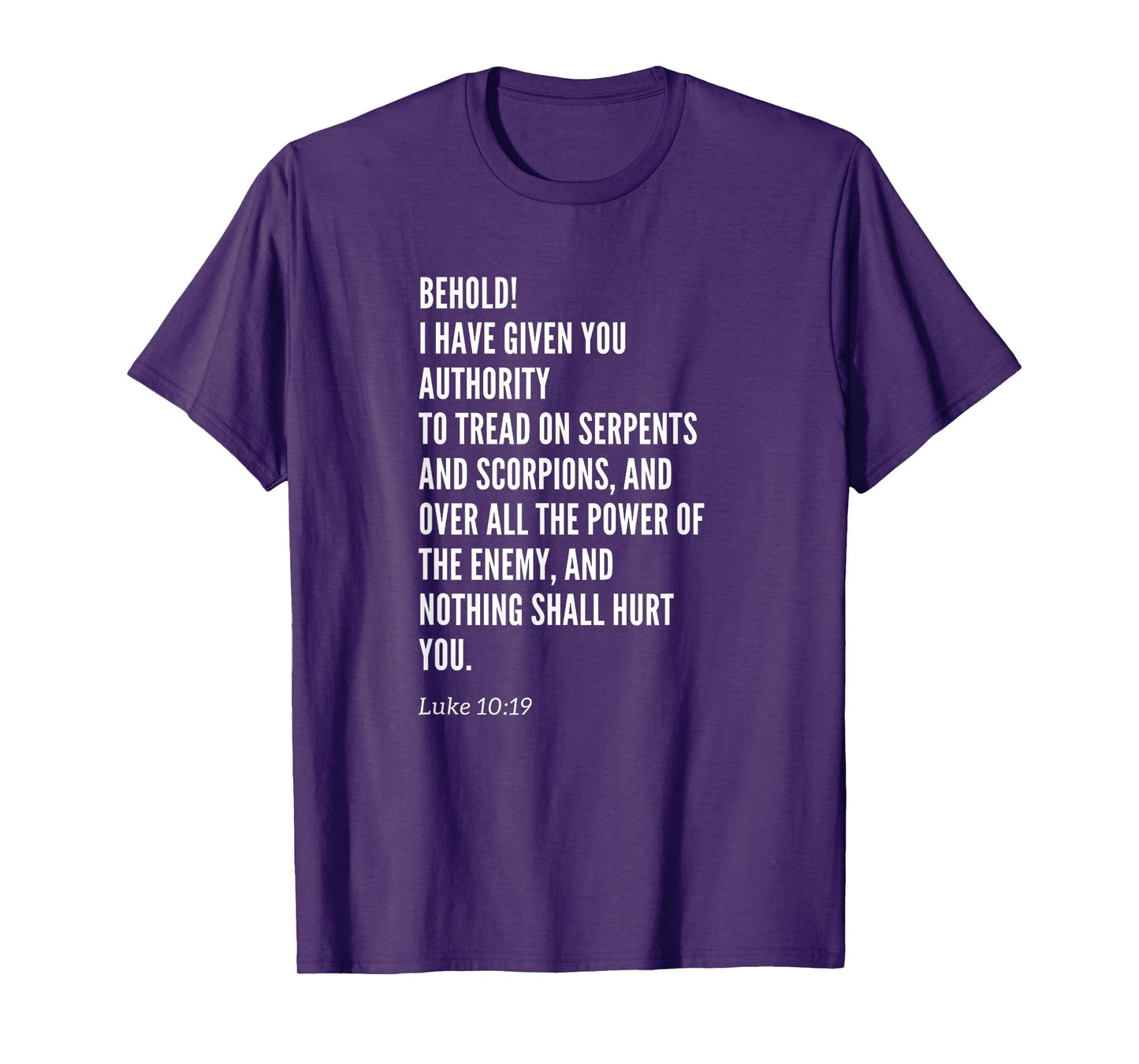 Christian Womens Girls Mens Boys Luke Ten Nineteen T-Shirt
