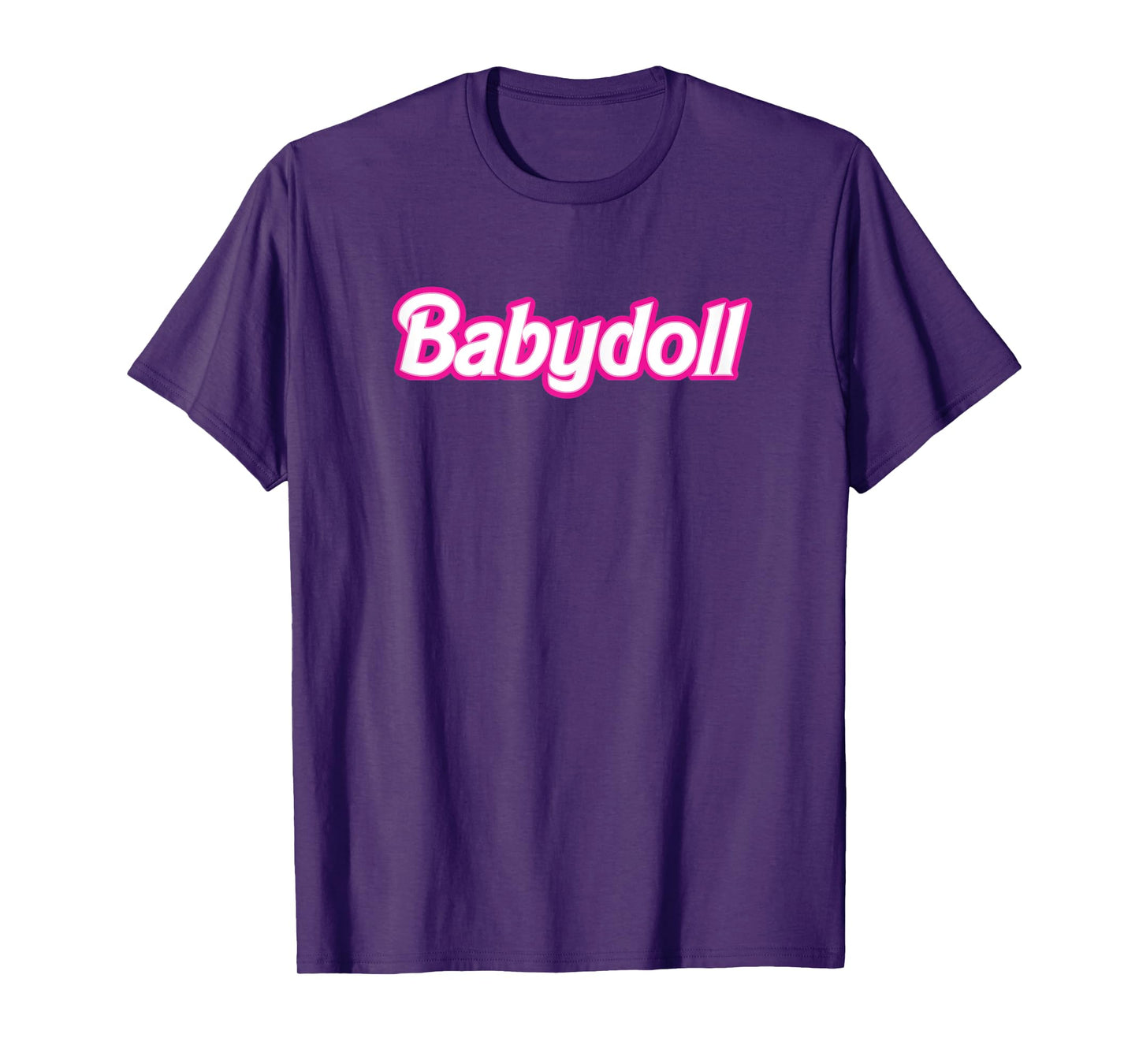 Womens Babydoll Pink Retro Girlie T-Shirt