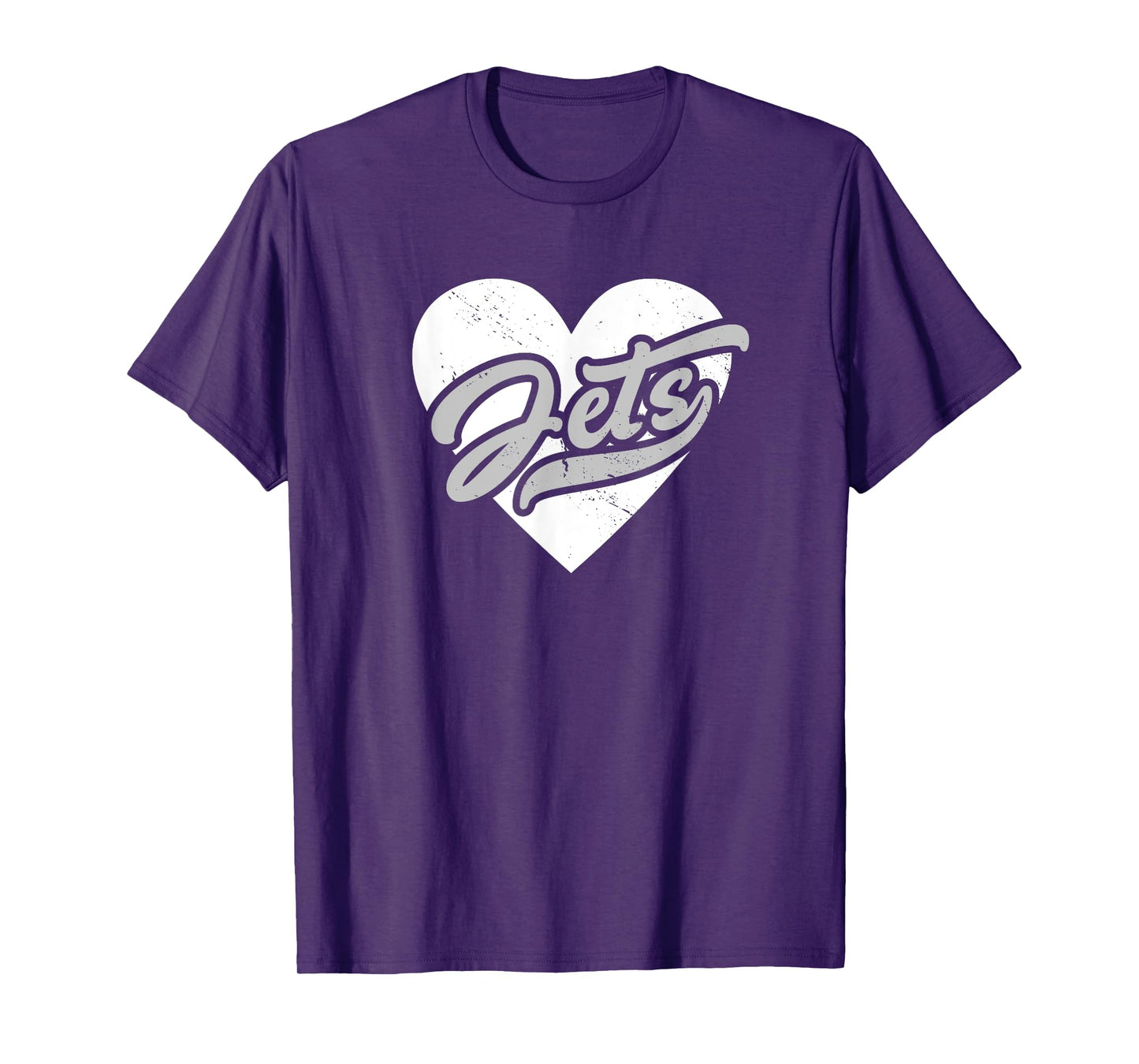 Vintage Jets High School Go Jets Pride Heart T-Shirt