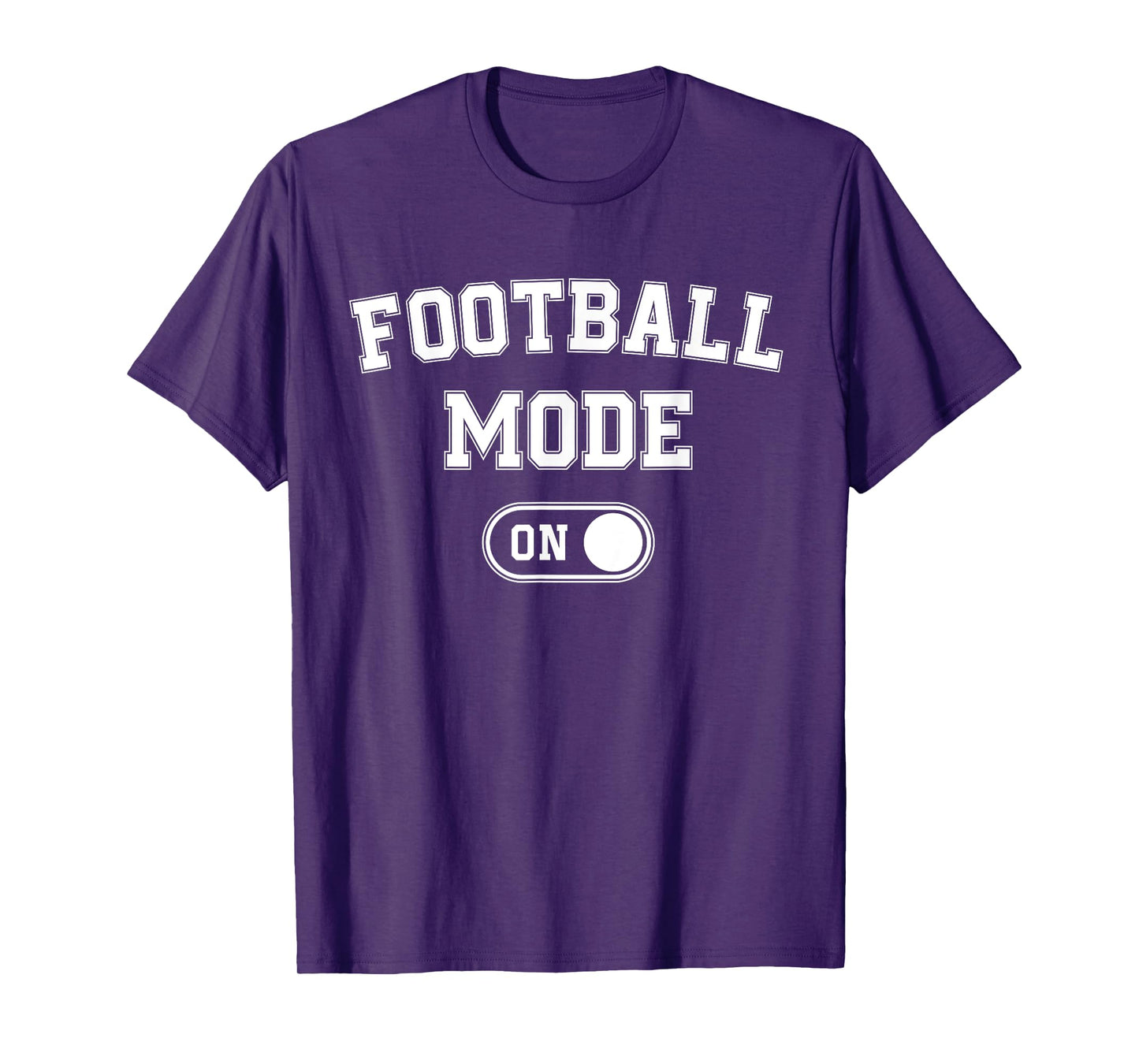 Football Mode On Funny Quarterback Gift Coach Player Dad T-Shirt