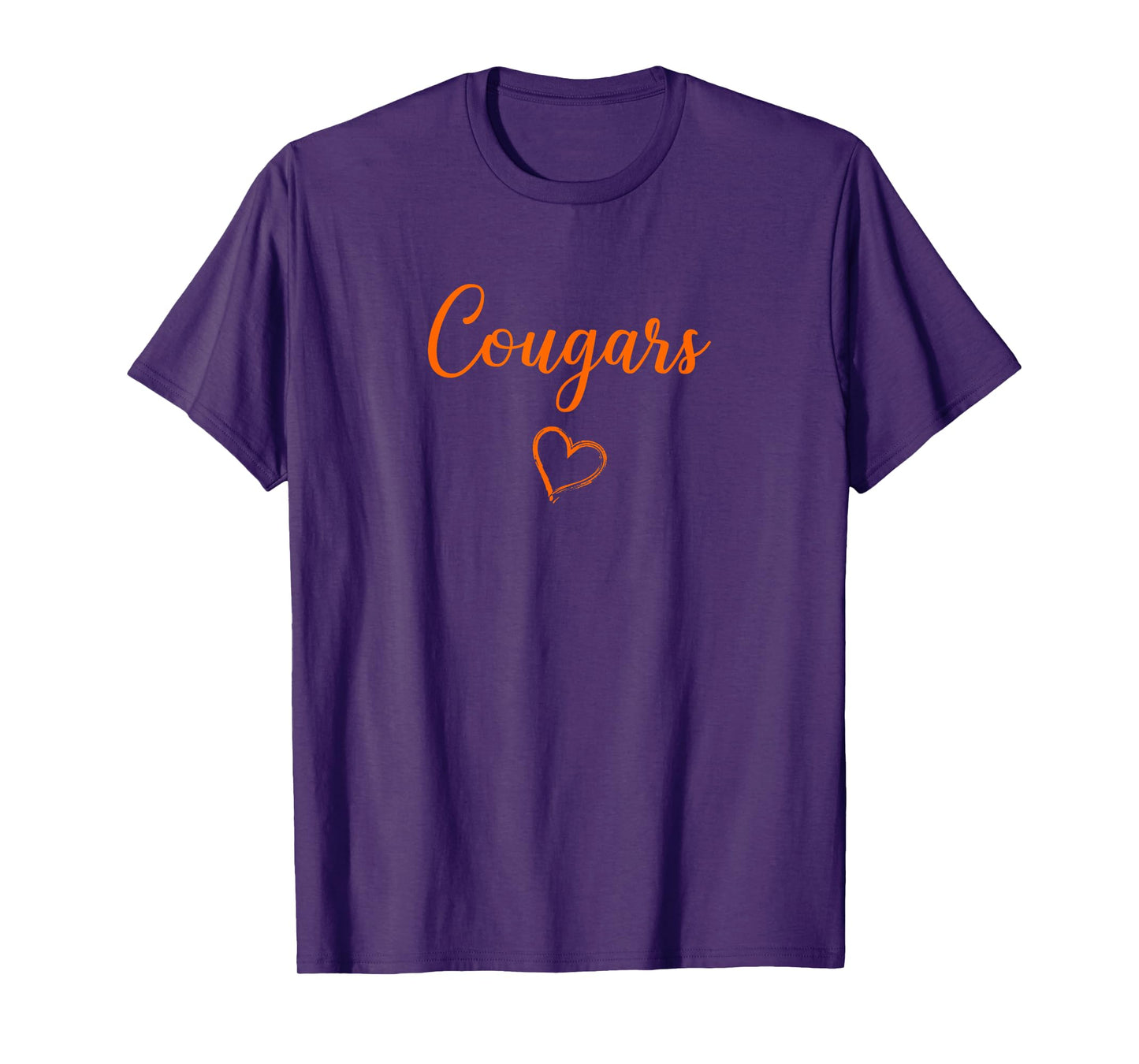 Garden City Cougars Above Small Heart T-Shirt