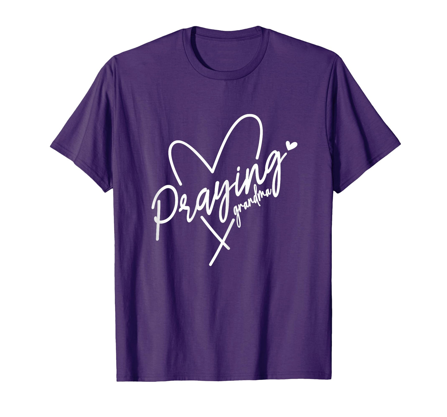 Praying Grandma This Grandma Prays Faith Prayer Heart T-Shirt