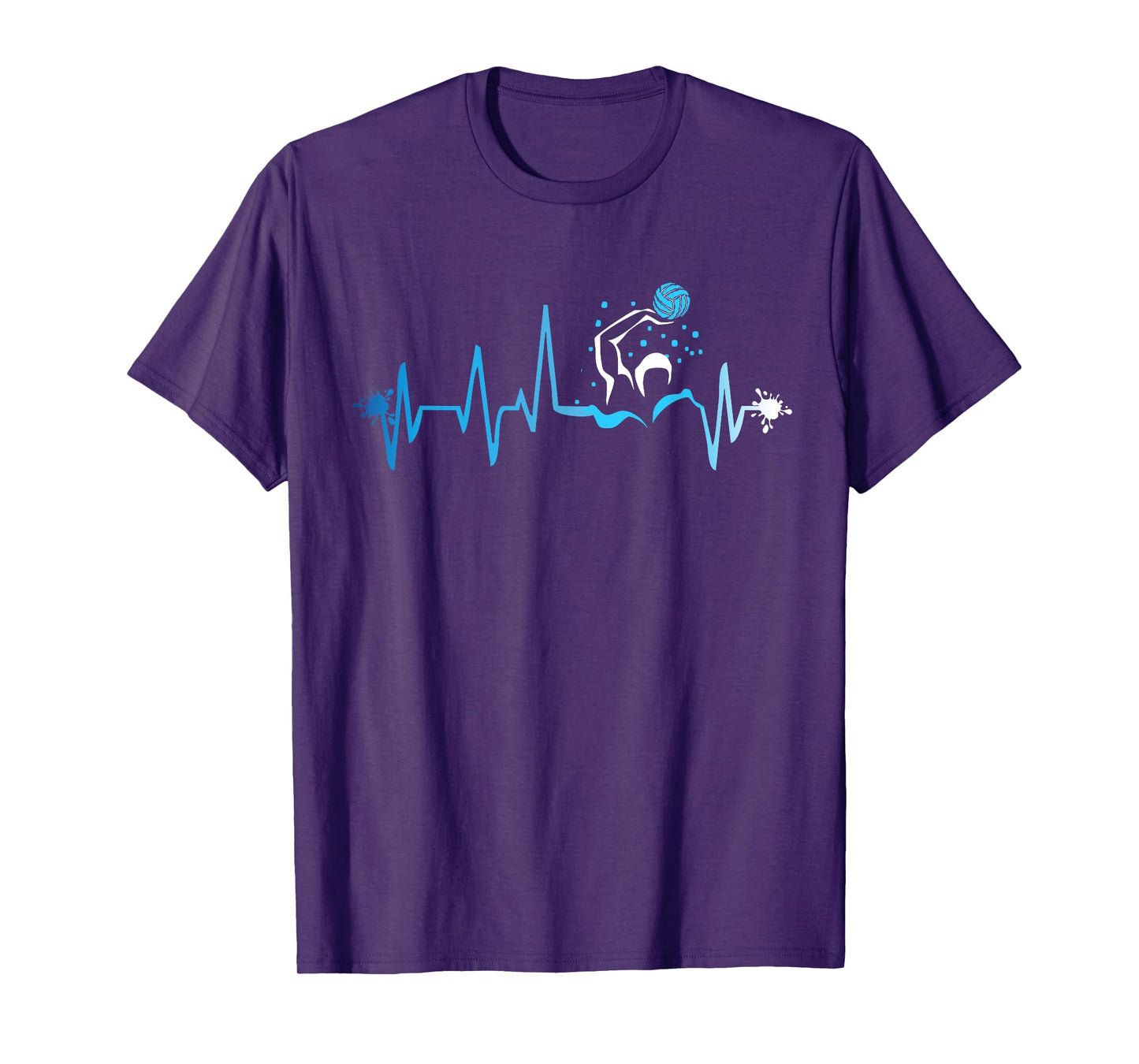Water Polo Heart Beat Graphic Shirt Player Fan Team Gift T-Shirt