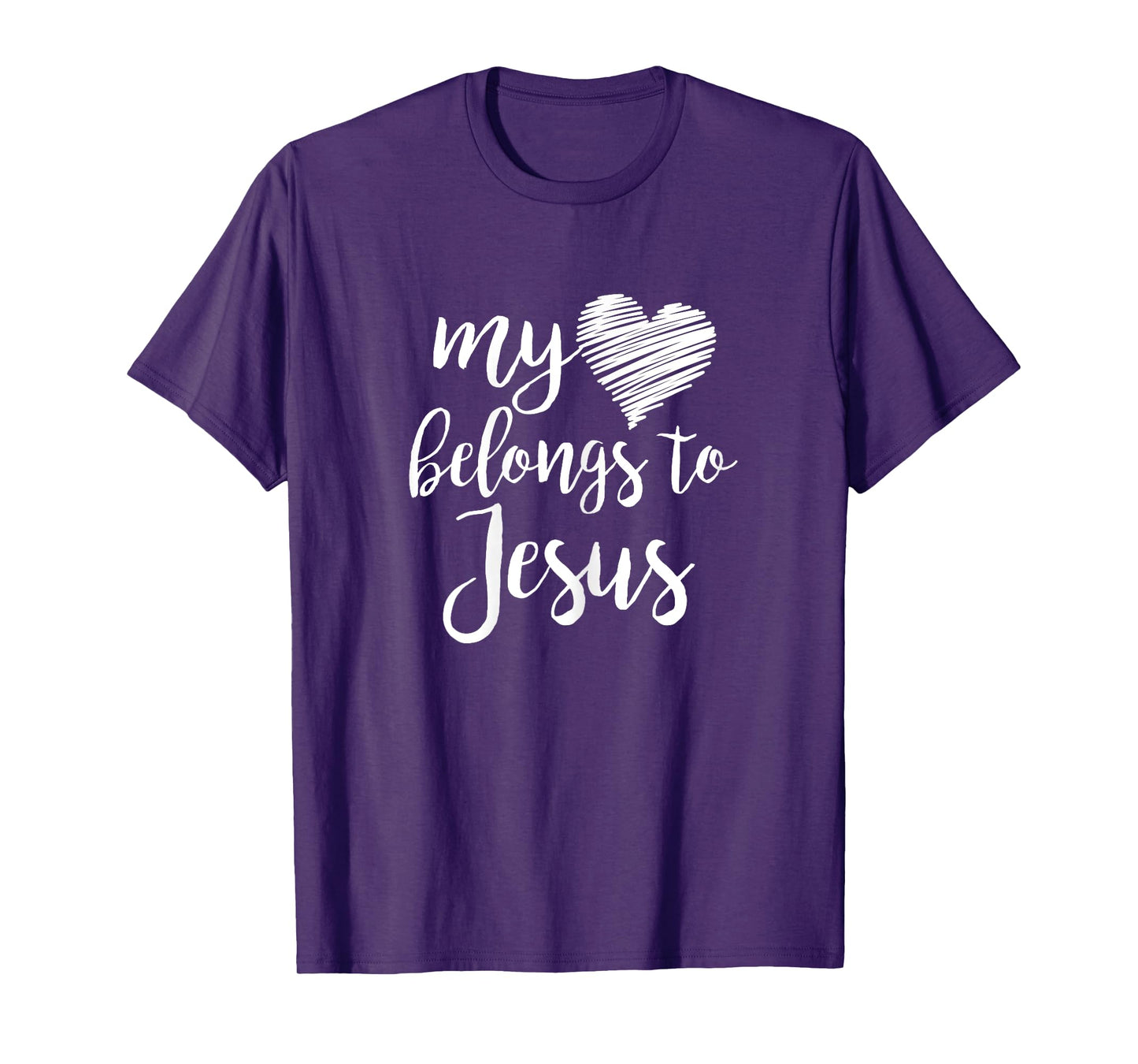 My Heart Belongs to Jesus for Teen Girls Women Christian T-Shirt