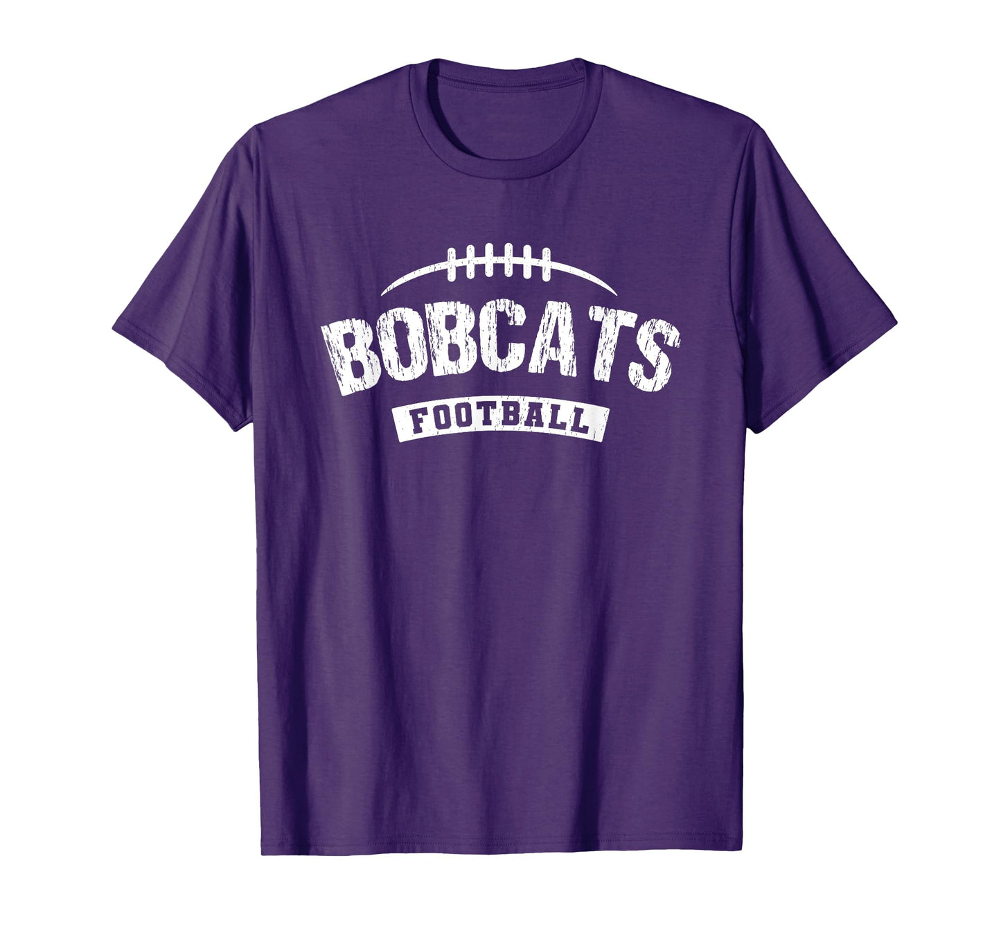 Bobcats Hallsville Football Distressed HS T-Shirt