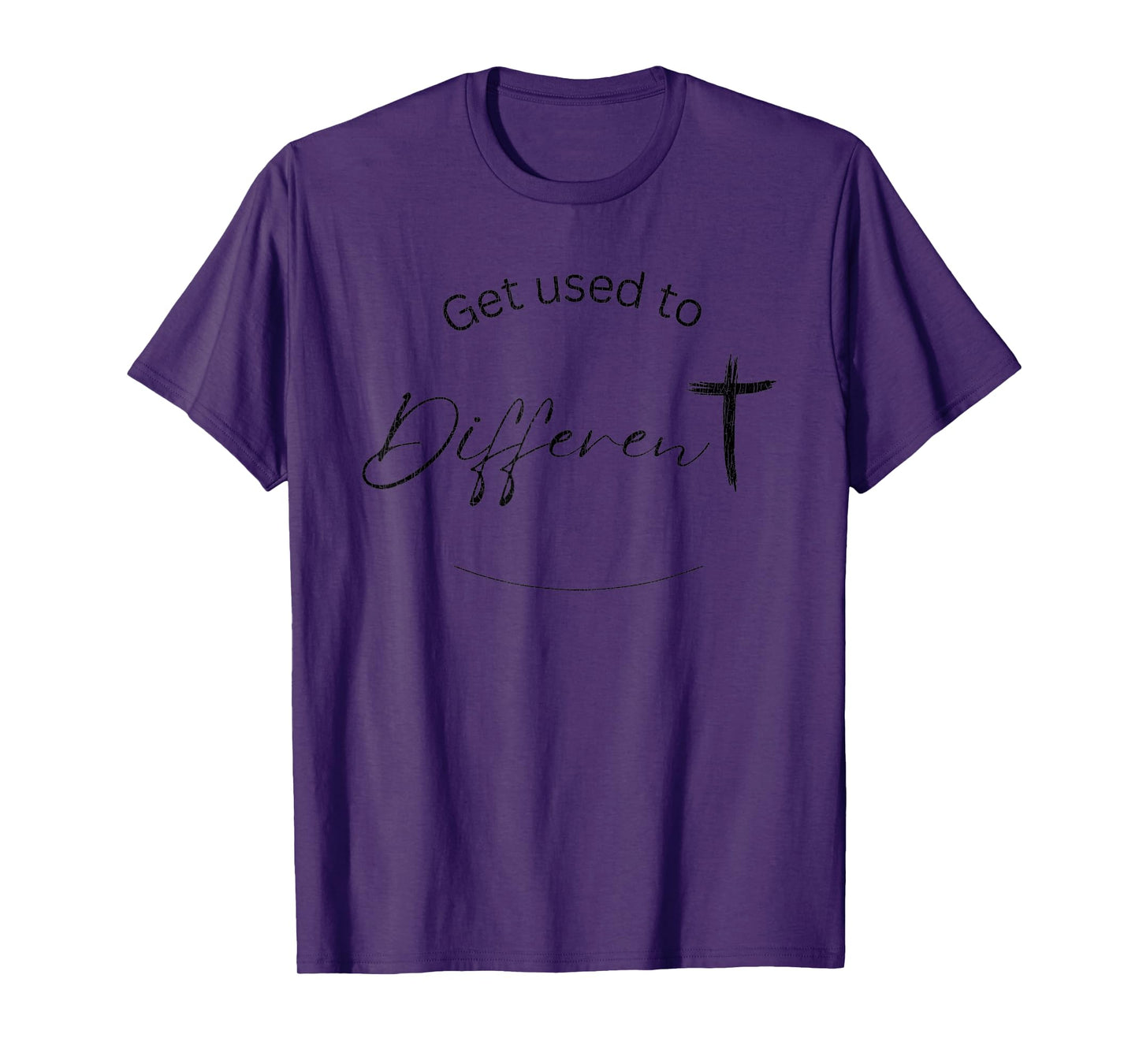 Vintage Get Used To Different The Chosen Cross T-Shirt