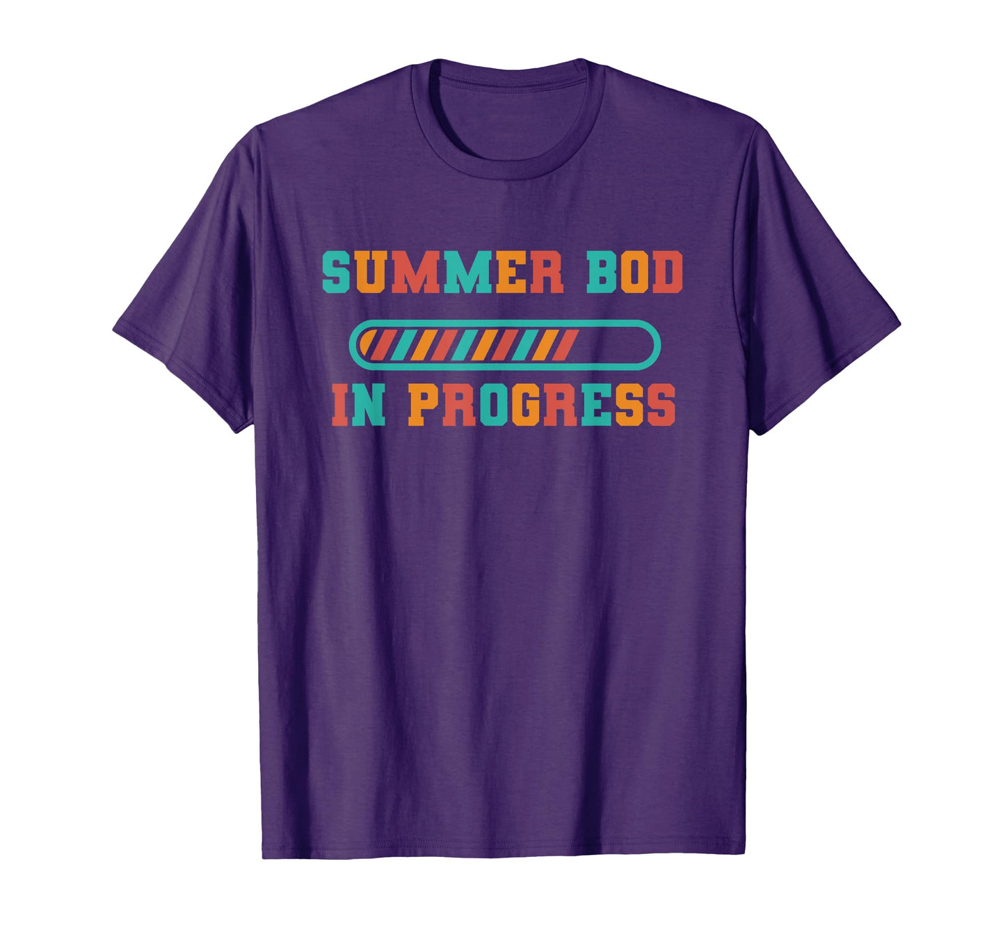 My Summer Body Is In Progress Funny Fitness Gym Beach Bod Ab T-Shirt