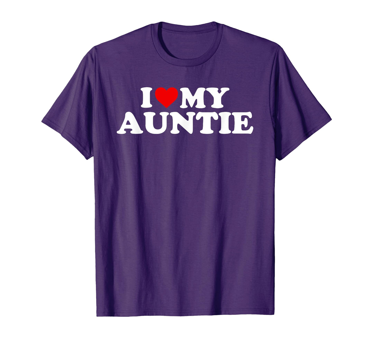 I Love My Auntie T-Shirt With Heart T-Shirt