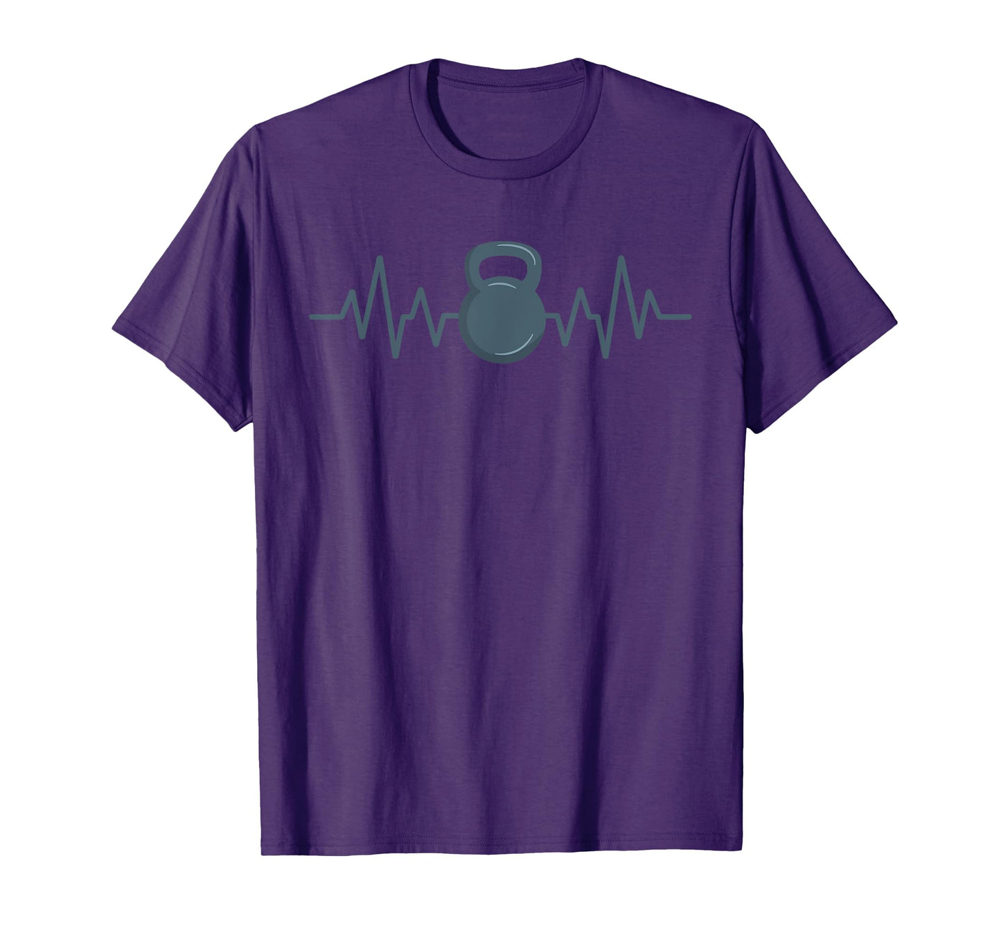 Kettlebell Workout Heartbeat Fitness Training Kettlebell T-Shirt