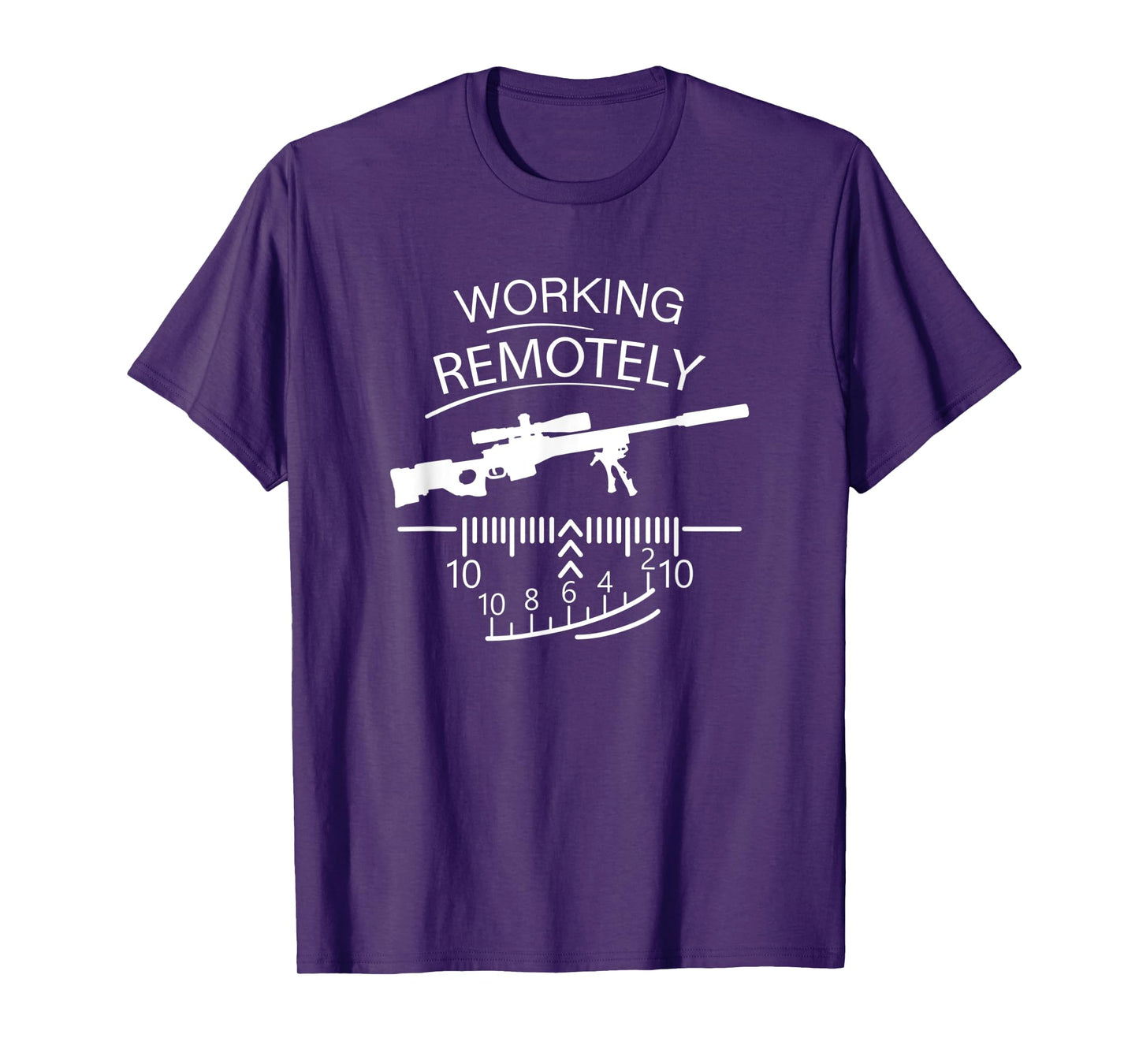 Working Remotely - Sniper - Remote Job Funny T-Shirt