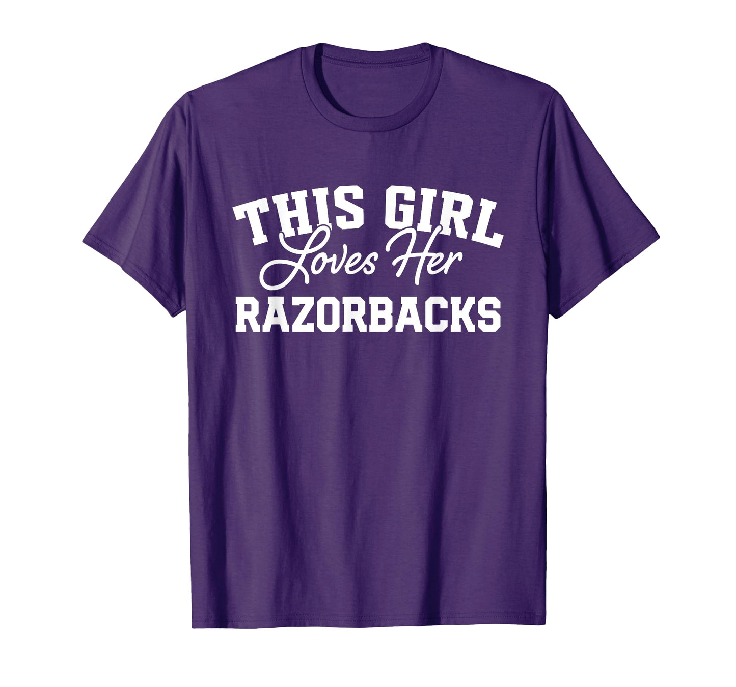 Razorbacks Cross Creek This Girl Loves Her HS T-Shirt