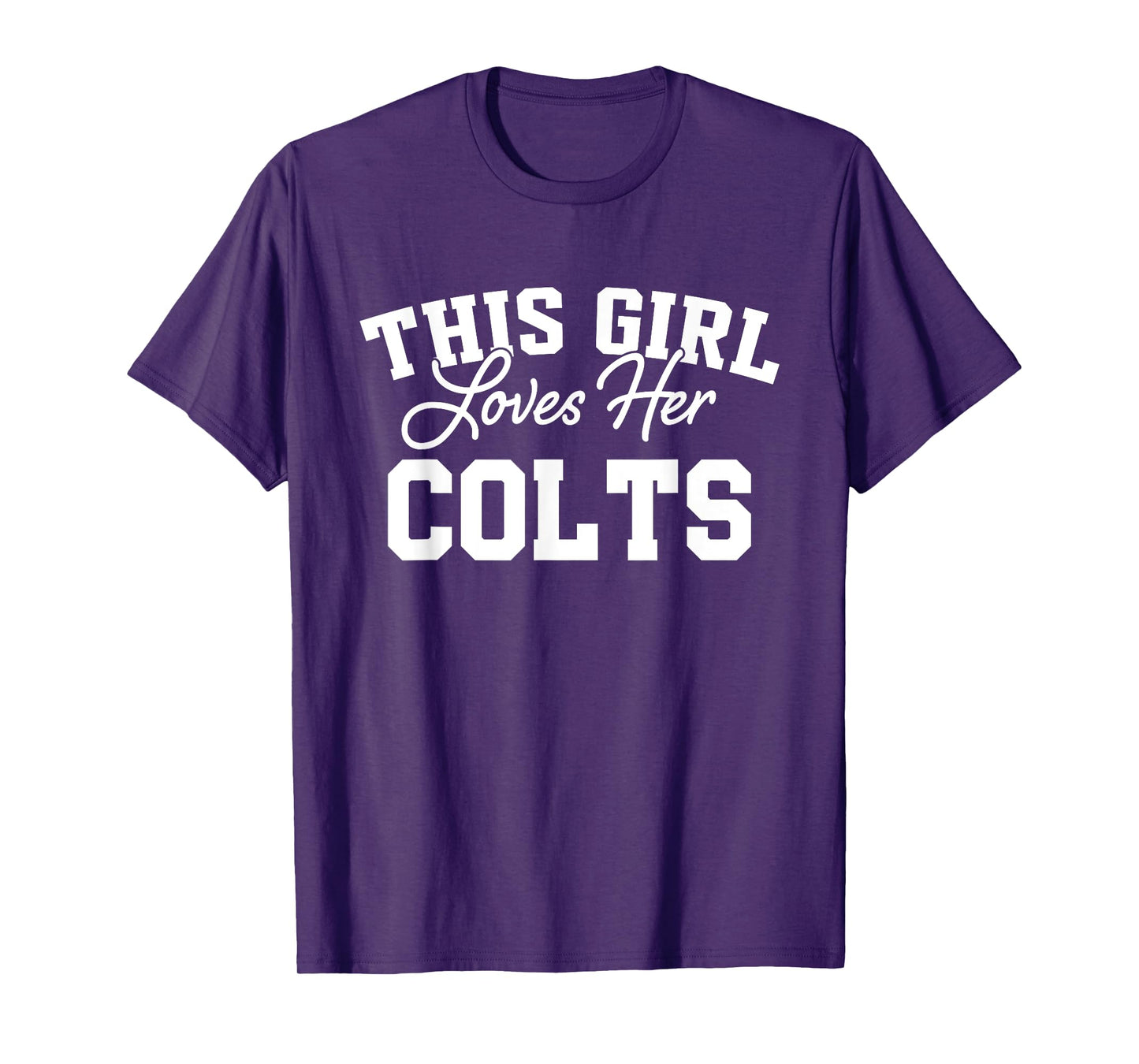Colts Troy This Girl Loves Her HS T-Shirt