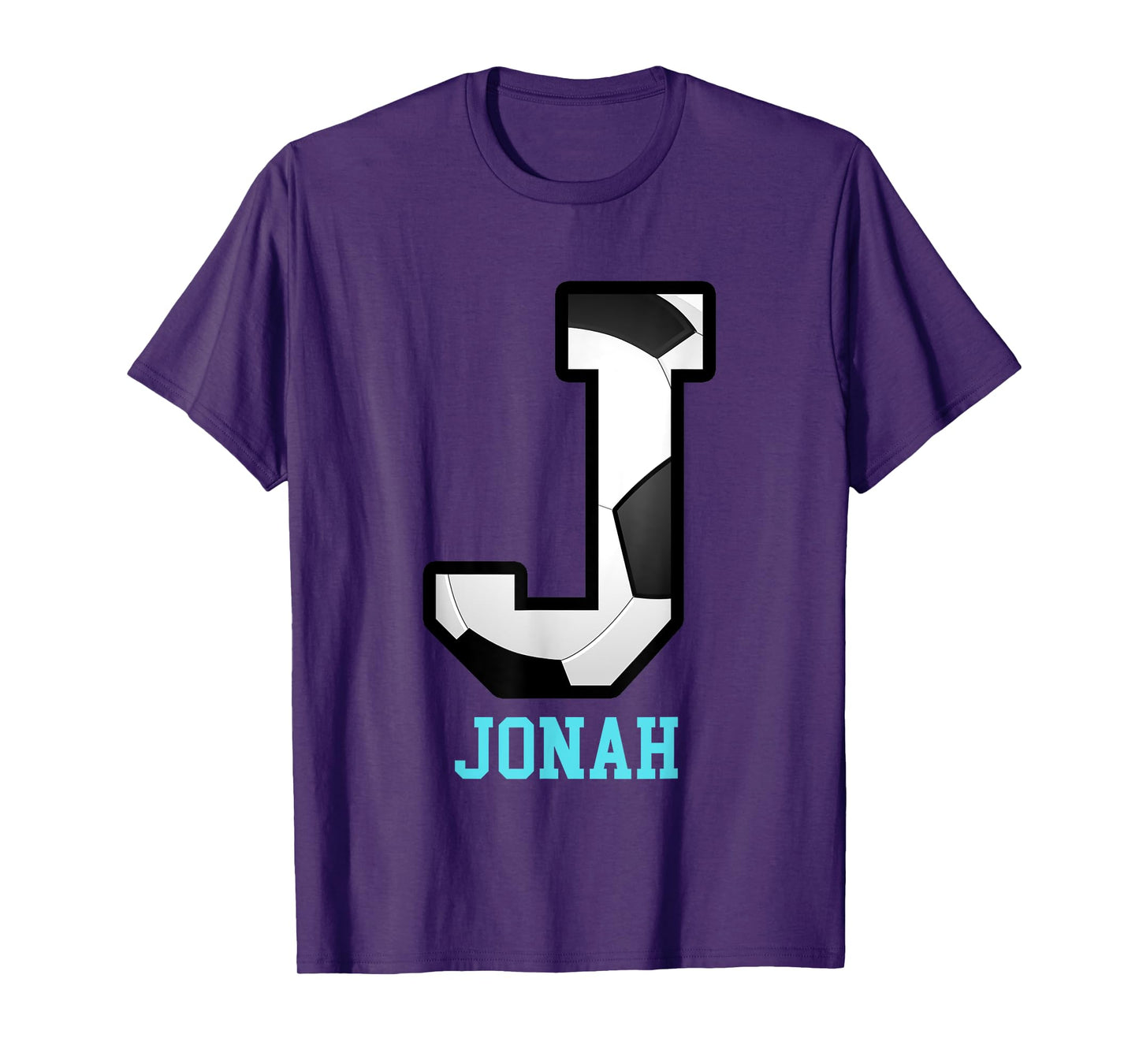 Field Goal Letter Jonah Alphabet Soccer T-Shirt