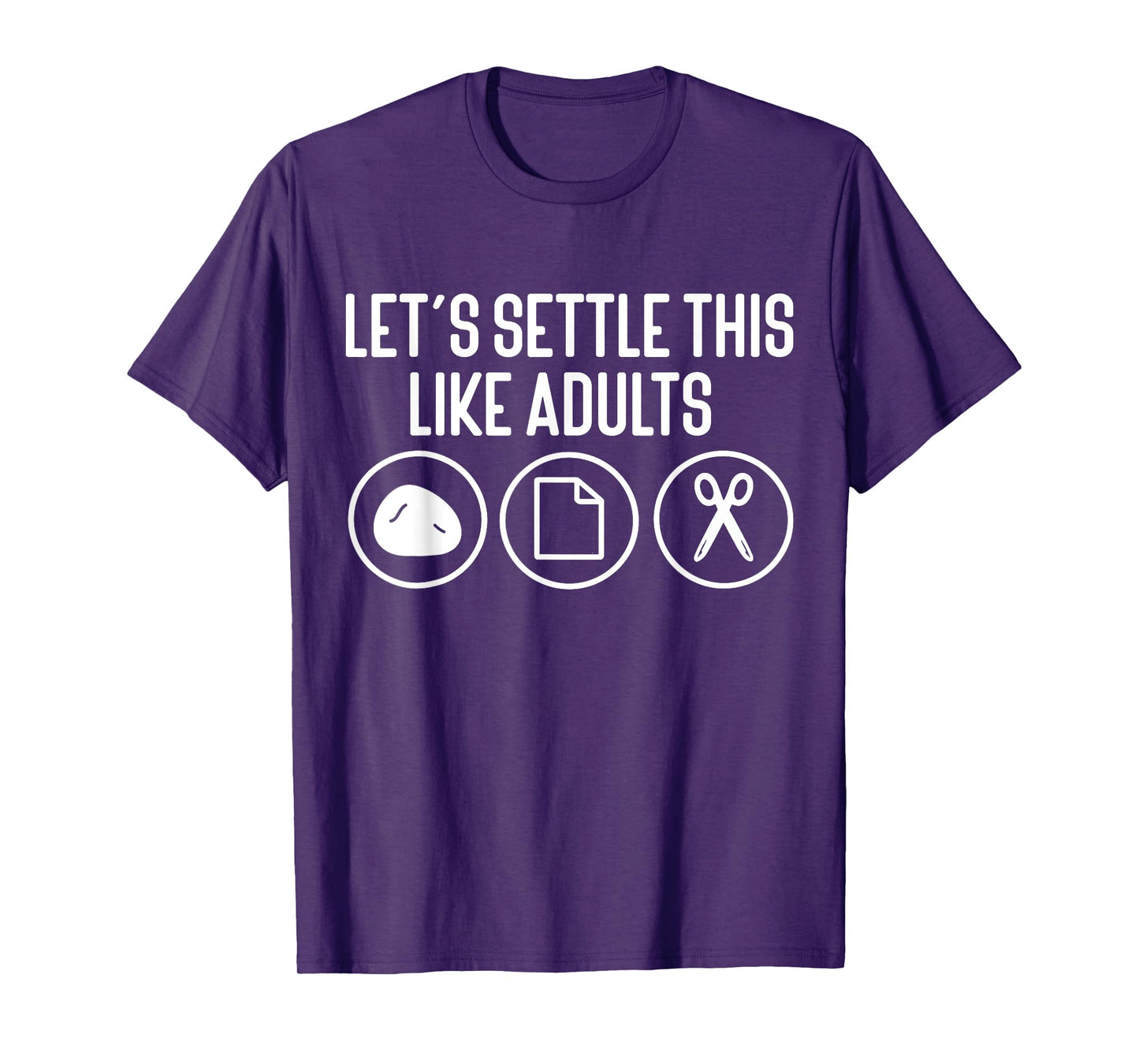 Let's Settle This Like Adults Rock Paper Scissors T-Shirt