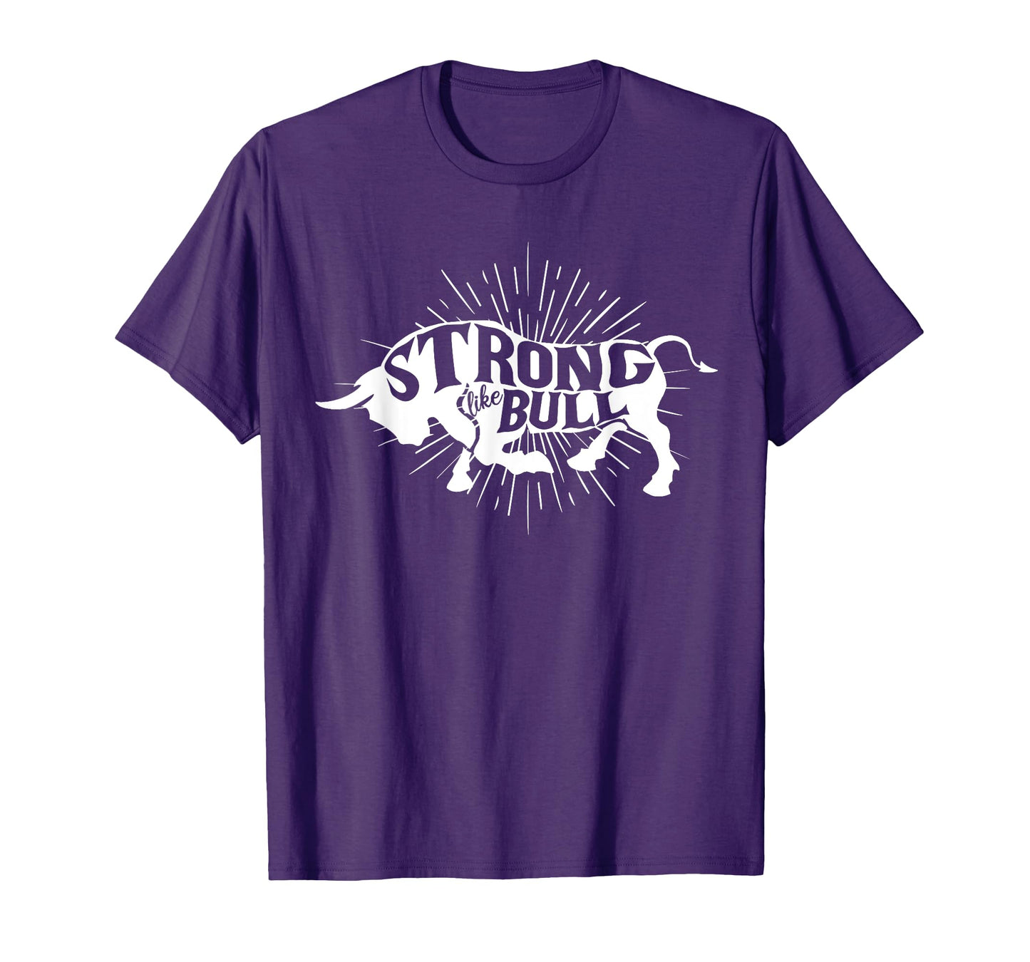 Strong Like Bull Powerlifter Bodybuilder Gym Cowboy Gym T-Shirt
