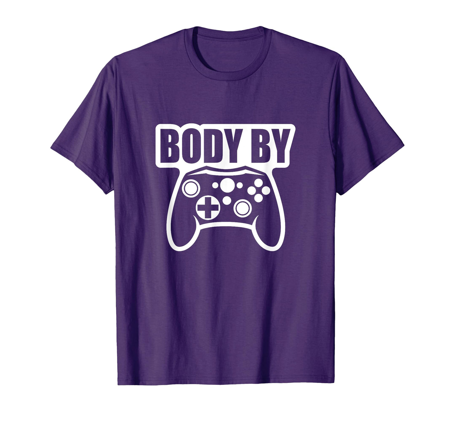 Video Game Body By Controller Workout Humor Gamer Dark T-Shirt