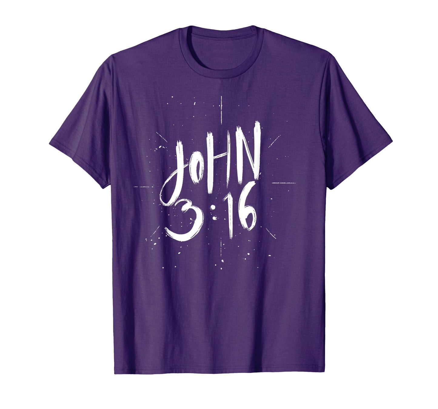 John 3 16 - Christian Faith Bible Verse T-Shirt
