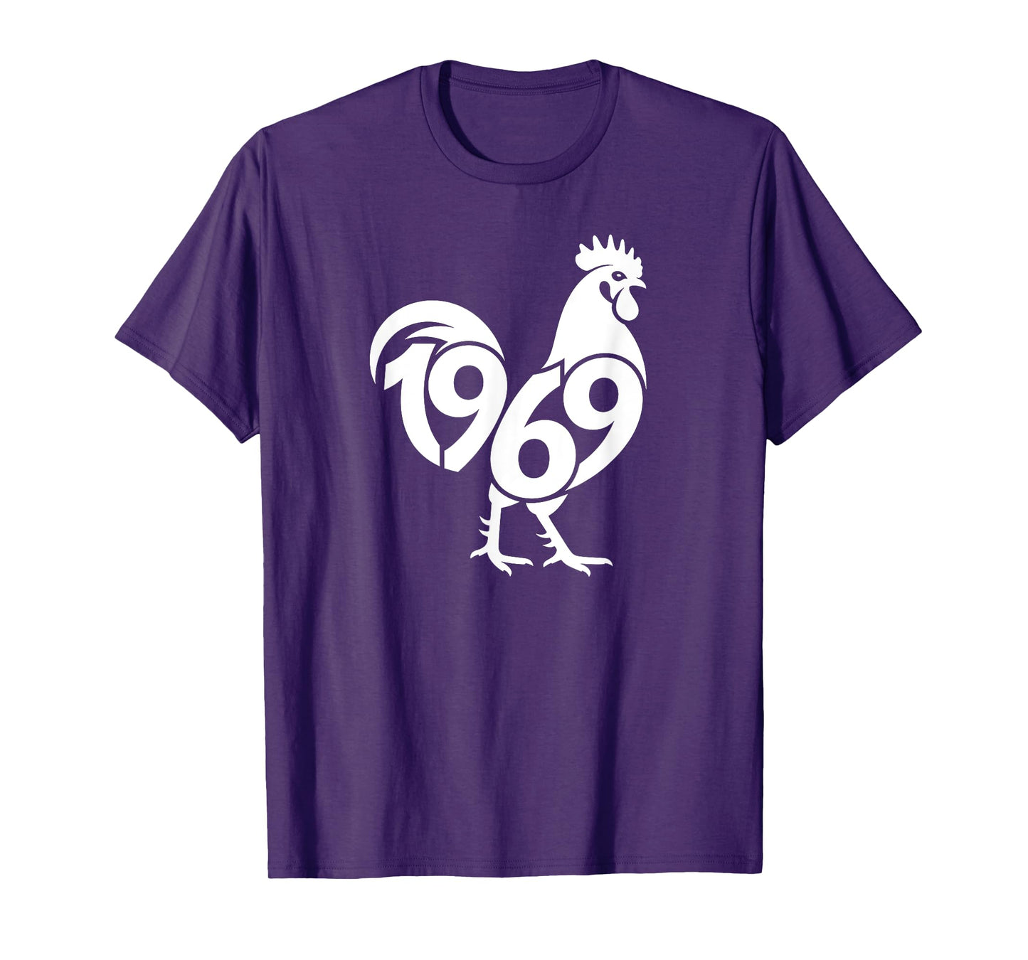 1969 Rooster - Chinese Zodiac Year Personalized Word Art T-Shirt