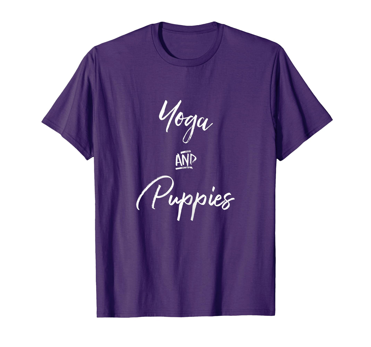 Yoga and Puppies Shirt,Namastay At Home with My Dog Lovers T-Shirt for Women